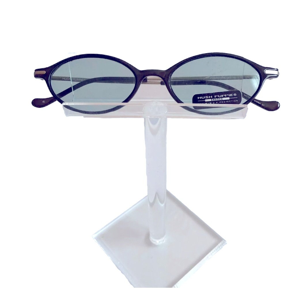 Hush Puppies Cool Green Shades Y2K Oval Sunglasses 1999